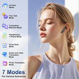 AI Translator Earbuds Real Time 144 Languages With ANC - Tophatter Daily Deals