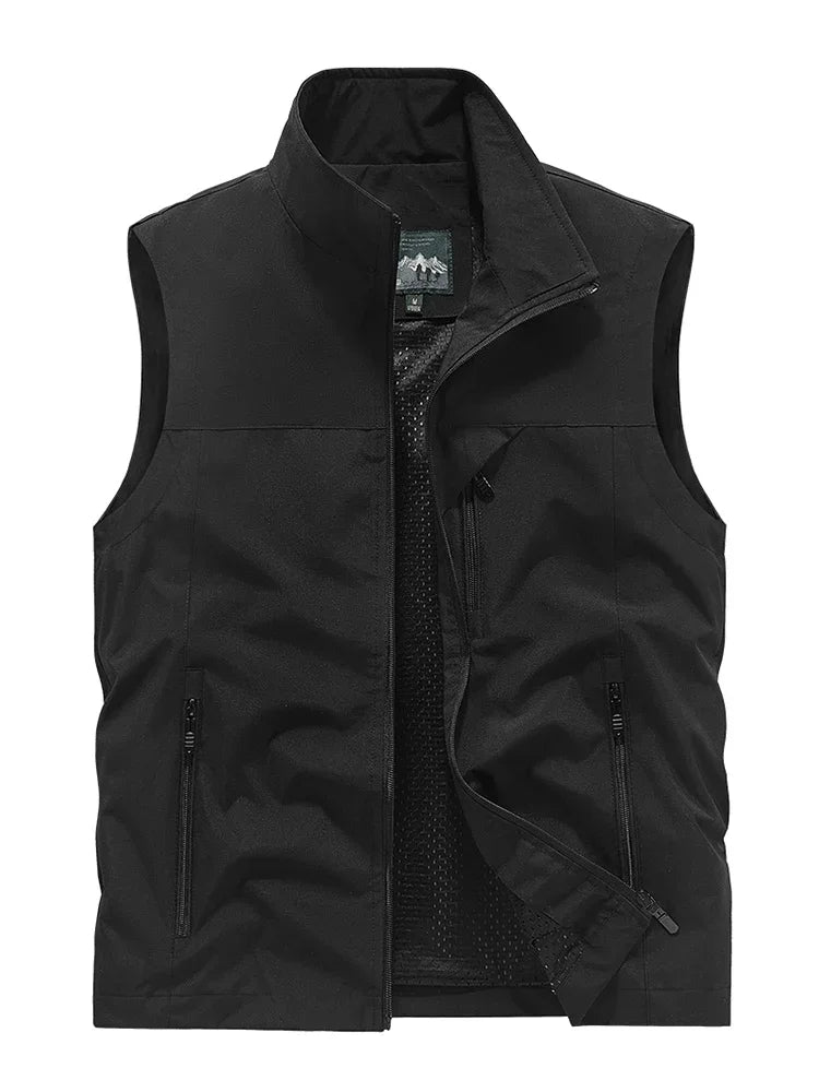Waterproof Versatile Mens Vest - Sleeveless Polyester - Tophatter Daily Deals