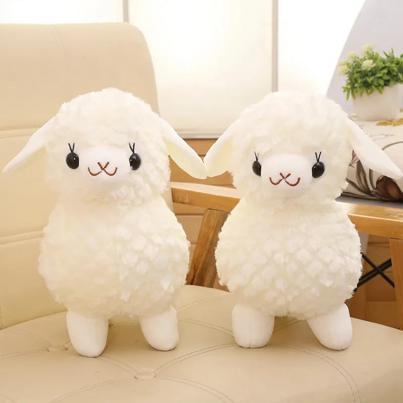 White Alpaca Sheep Llama Stuffed Plush Toy Animals - Tophatter Daily Deals