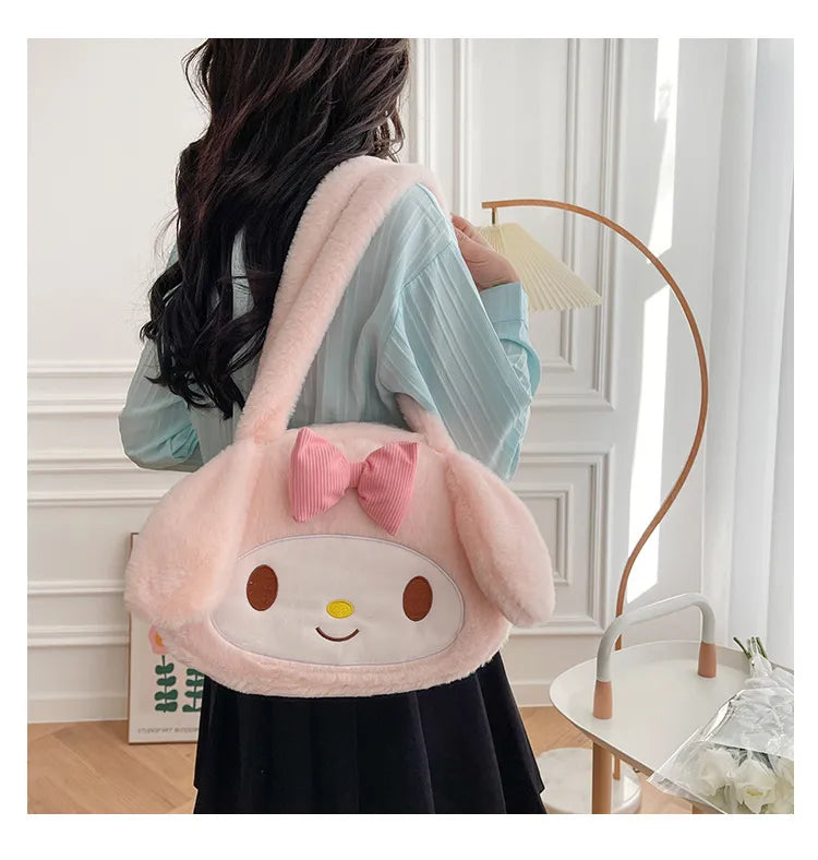 Sanrio Plush Cinnamoroll My Melody Kuromi Tote Shoulder Bag Anime - Tophatter Daily Deals