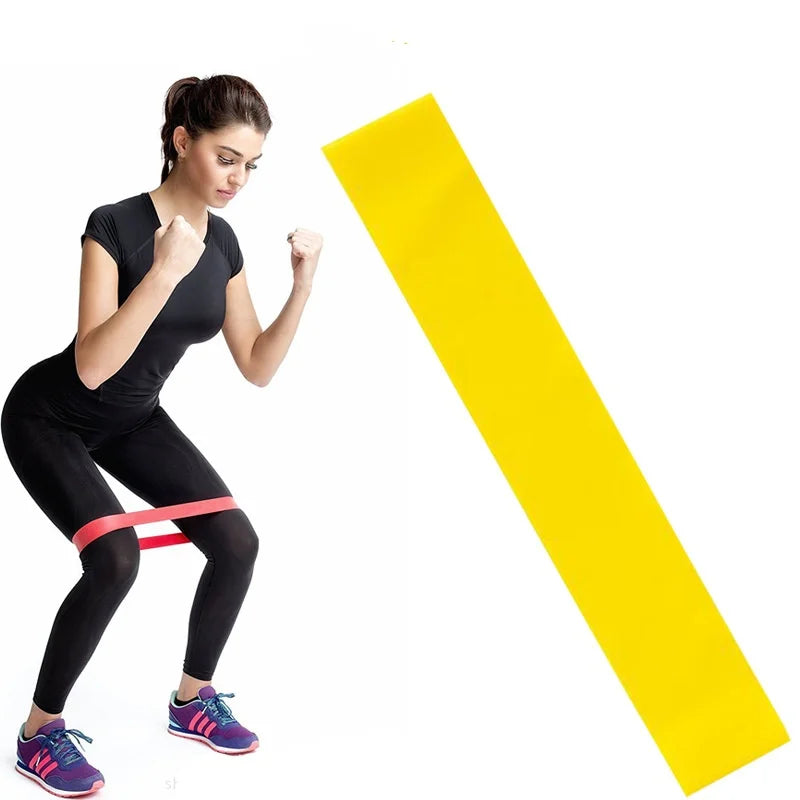 Resistance Bands Set TPE Workout Bands Home Fitness yellow-20LB - Tophatter Daily Deals