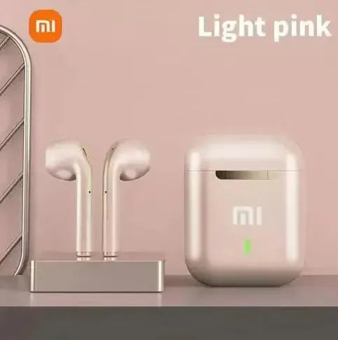 Xiaomi J18 Wireless Earphone HiFI In-ear Stereo with Microphone Bluetooth Touch Waterproof Noise-cancelling Various Headphones Pink In-Ear Headphones - Tophatter Daily Deals