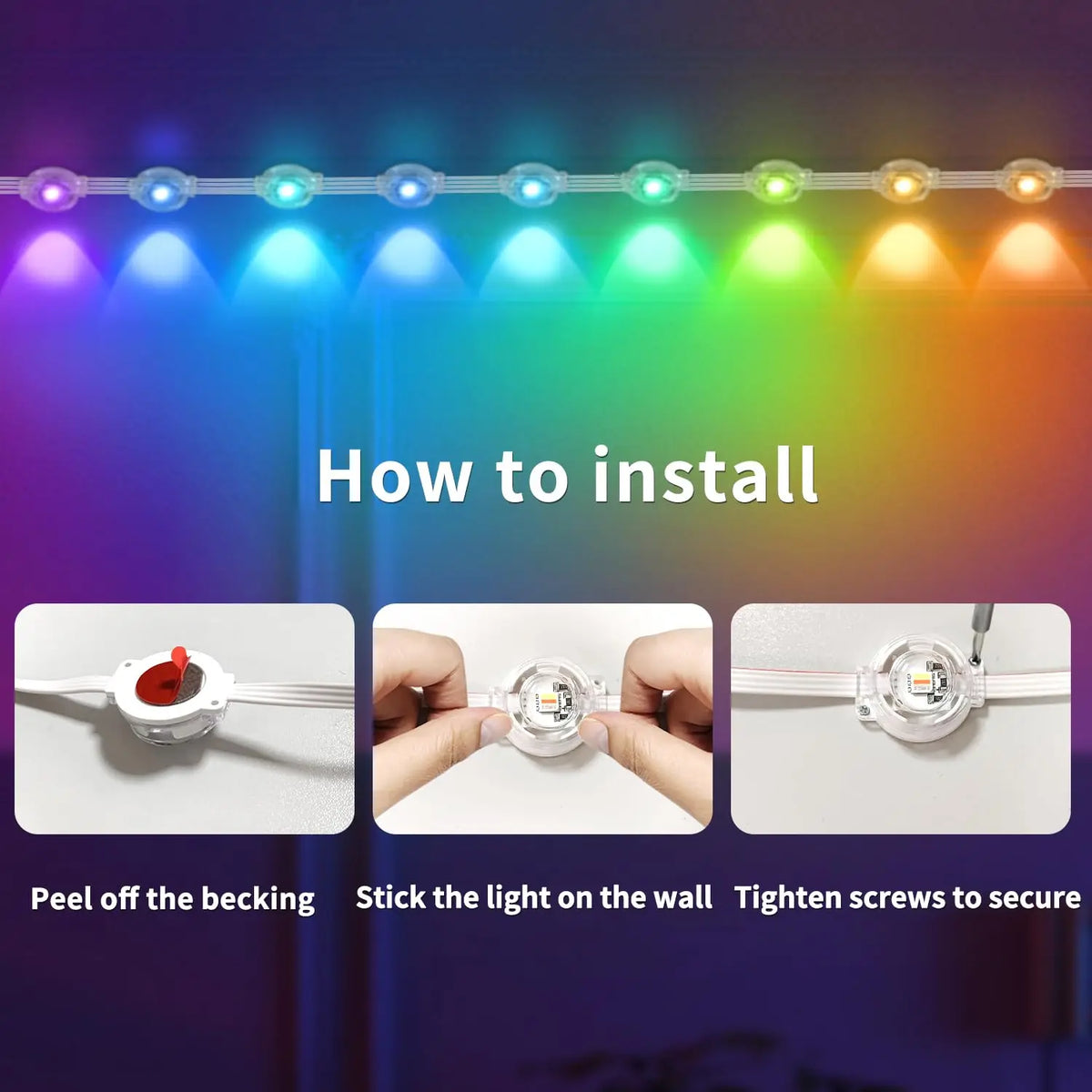 LED Eaves Lights Waterproof Remote Controlled Outdoor - Tophatter Daily Deals
