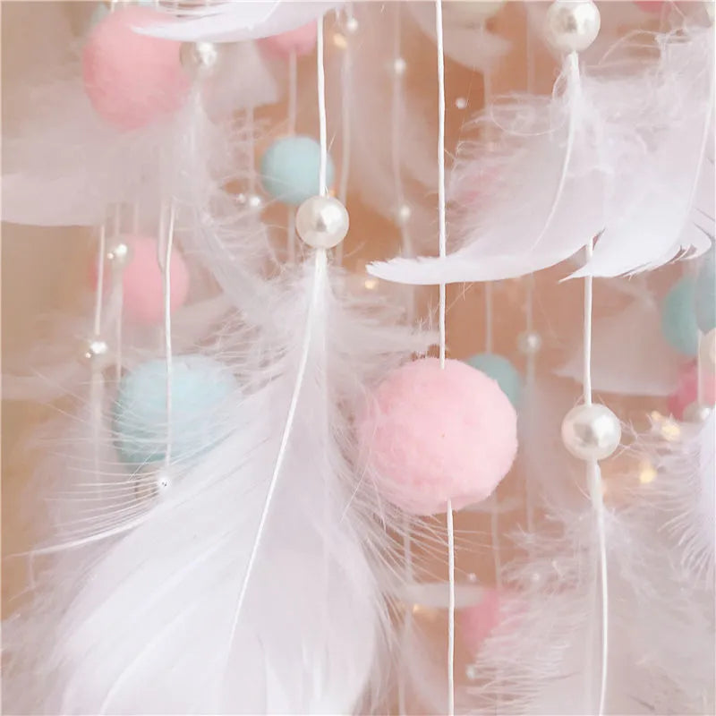 Dream Catcher Wind Chimes Feathers Handmade Mythical - Tophatter Daily Deals