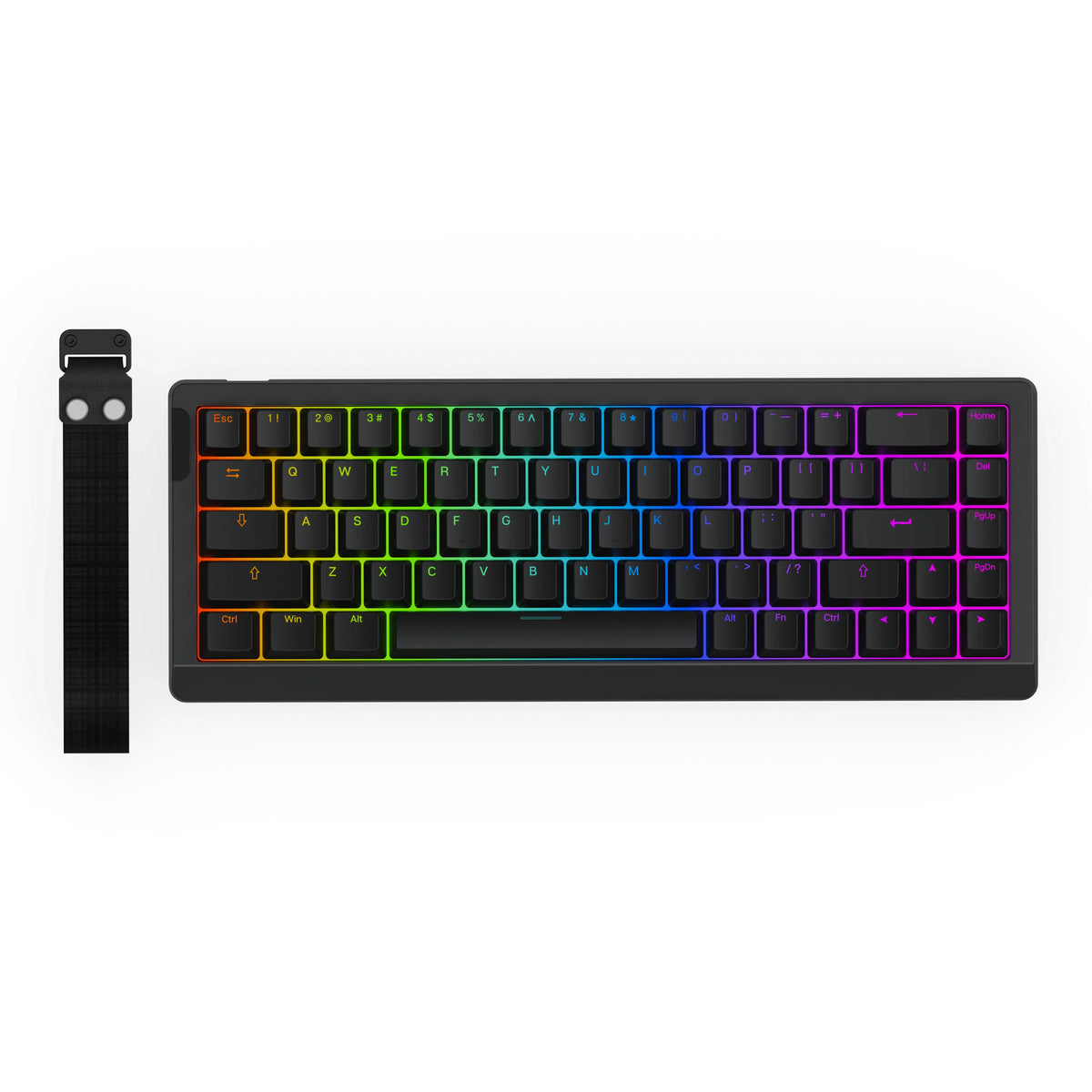 Mechanical 65 Percent Magnetic Wired Keyboard RGB Backlit - Tophatter Daily Deals