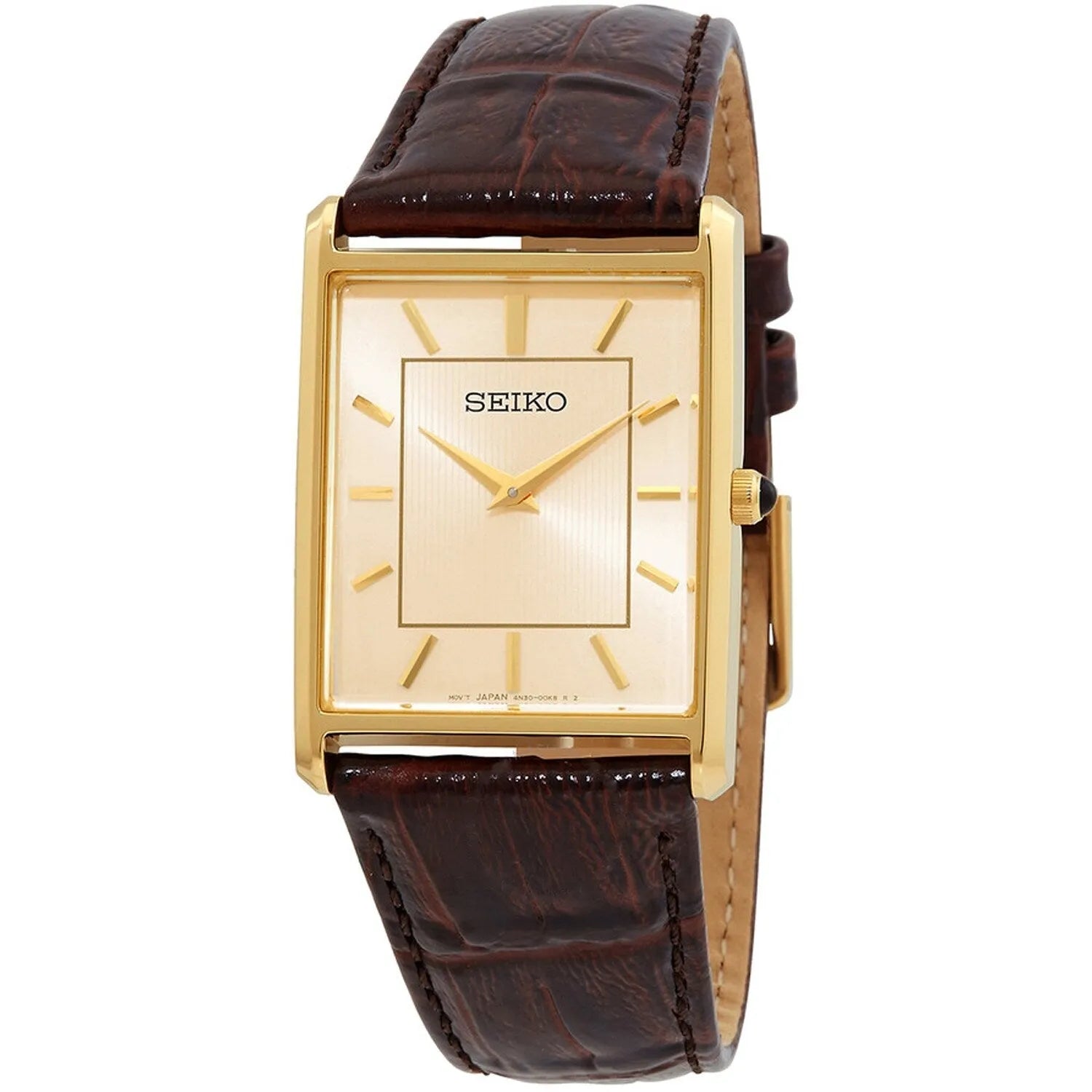 Seiko Men's Essentials Champagne Dial Watch - SWR064 - 6 (36) Men's Watches - Tophatter Daily Deals