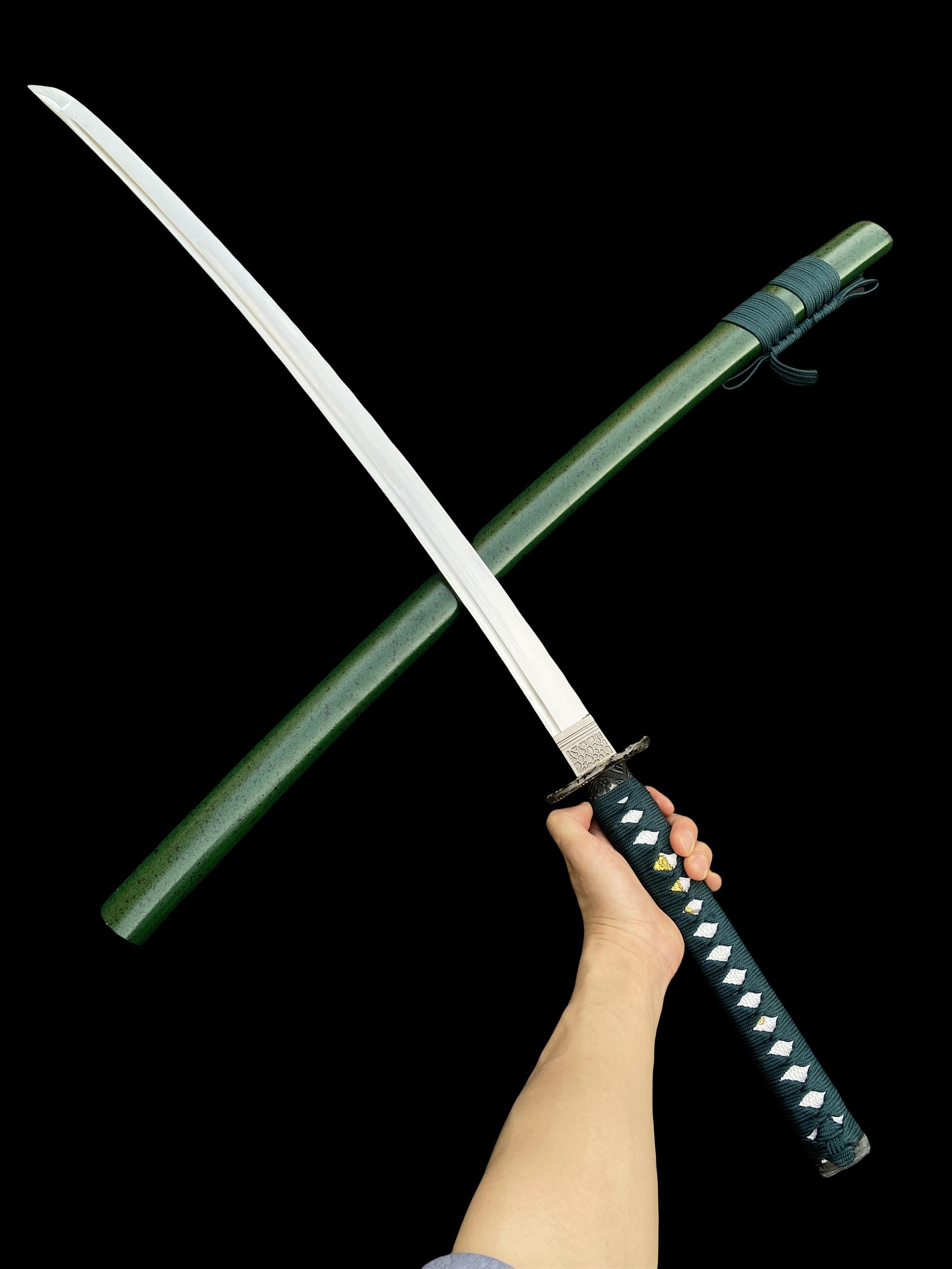 Japanese Samurai Katana-Green Dragon - Tophatter Daily Deals