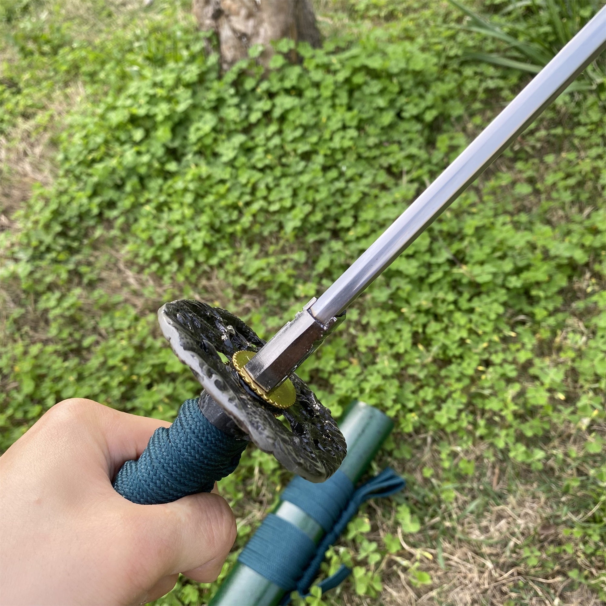 Japanese Samurai Katana-Green Dragon - Tophatter Daily Deals