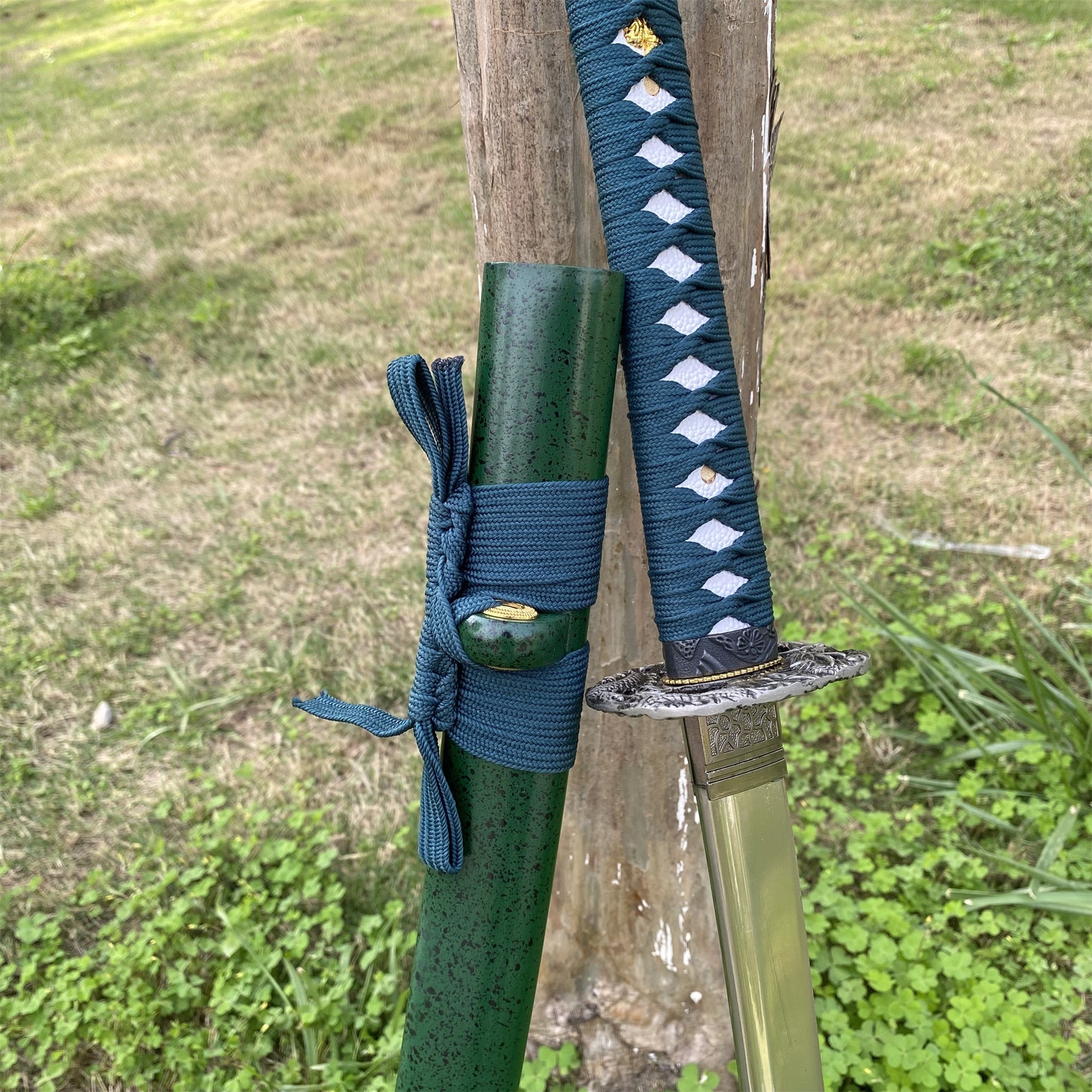 Japanese Samurai Katana-Green Dragon - Tophatter Daily Deals