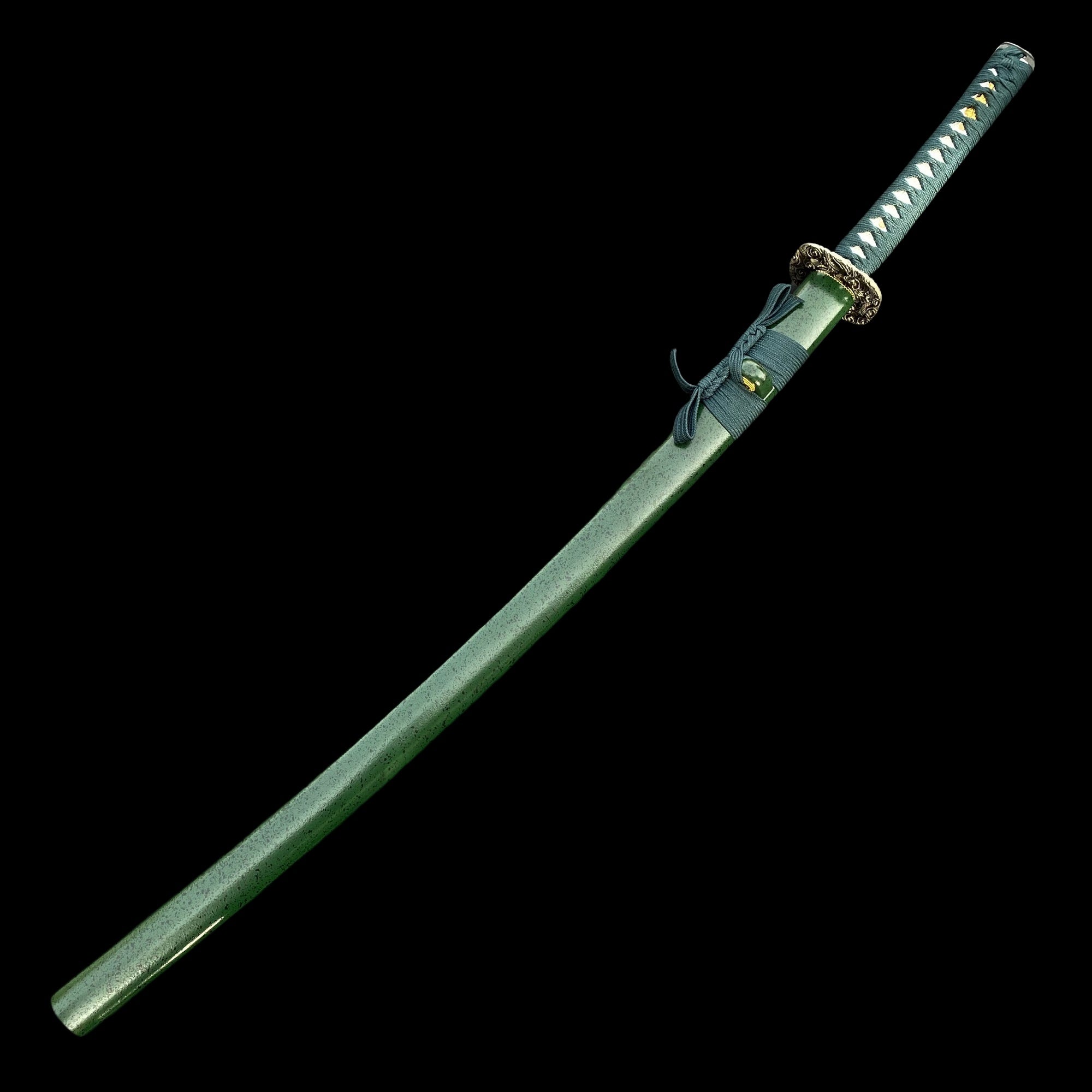 Japanese Samurai Katana-Green Dragon - Tophatter Daily Deals