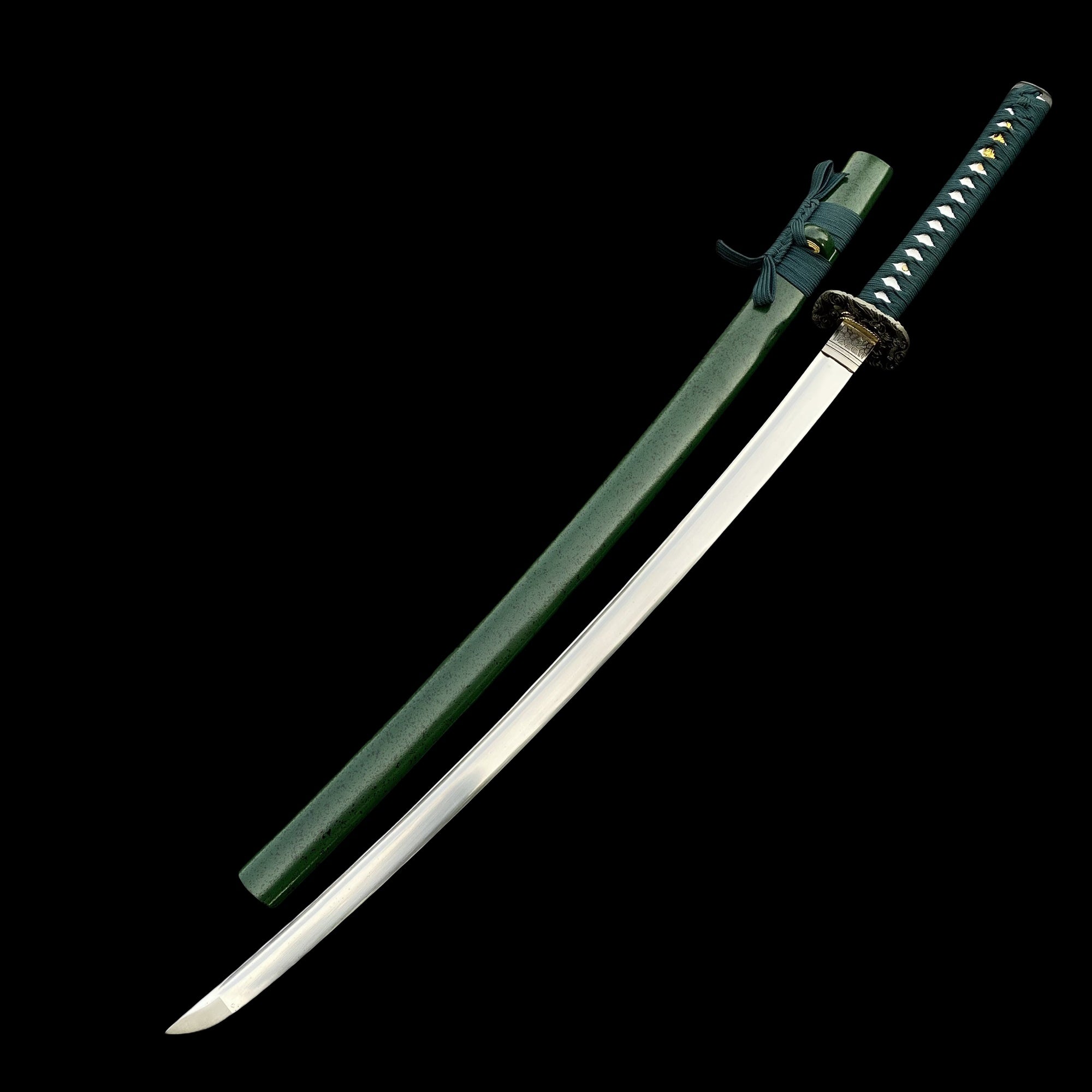 Japanese Samurai Katana-Green Dragon - Tophatter Daily Deals
