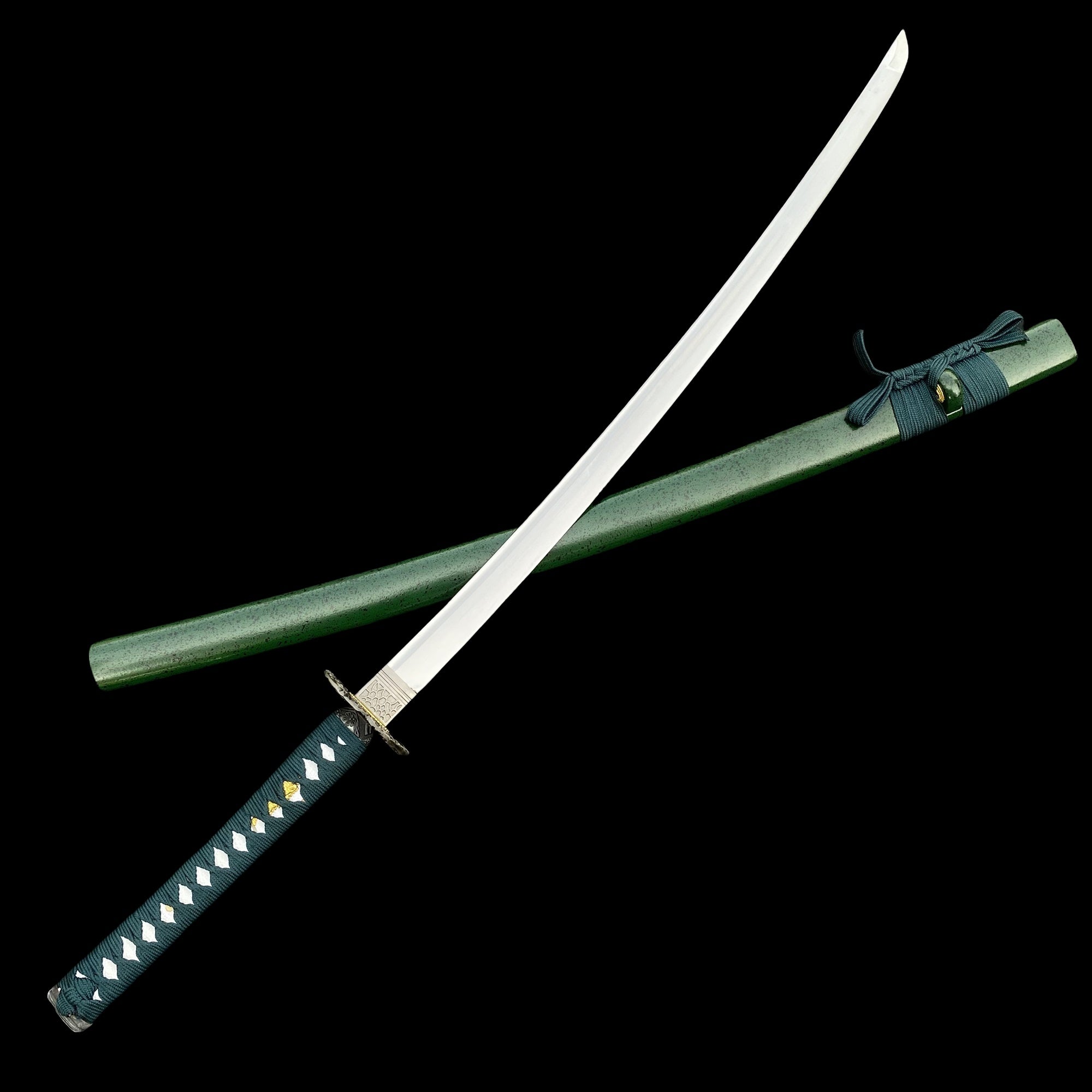 Japanese Samurai Katana-Green Dragon - Tophatter Daily Deals