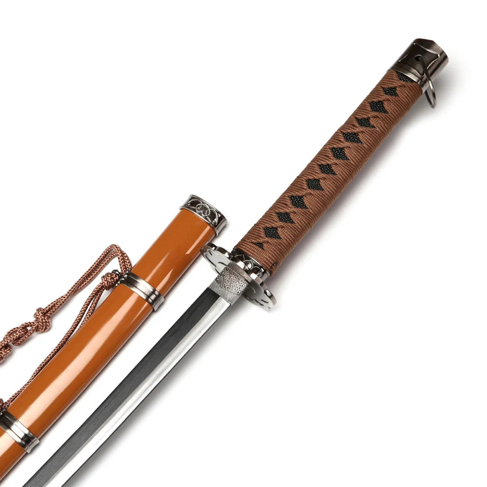 Sekiro - Shadows Die Twice Mortal Blade (Brown) Display (Straight Blade) Katana Sword - Tophatter Daily Deals