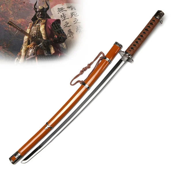 Sekiro - Shadows Die Twice Mortal Blade (Brown) Display (Straight Blade) Katana Sword - Tophatter Daily Deals
