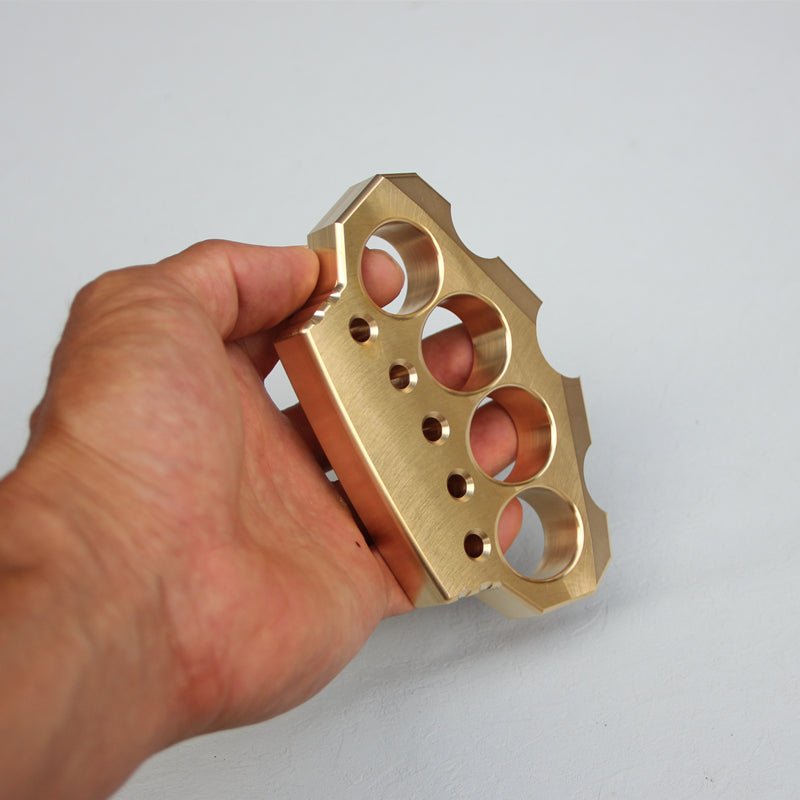 2023 New Brass Self Defense Knuckles Four Finger Brass Knuckles - Tophatter Daily Deals