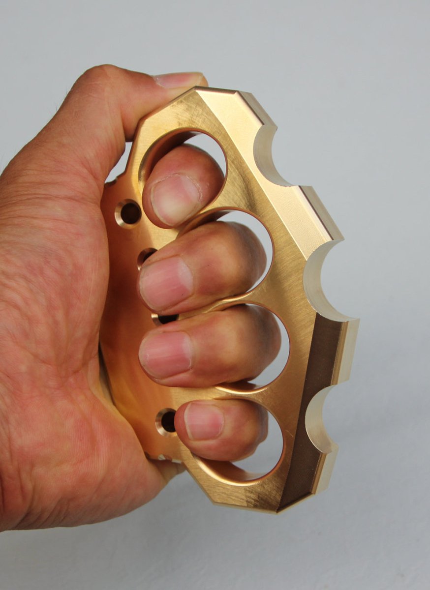 2023 New Brass Self Defense Knuckles Four Finger Brass Knuckles - Tophatter Daily Deals