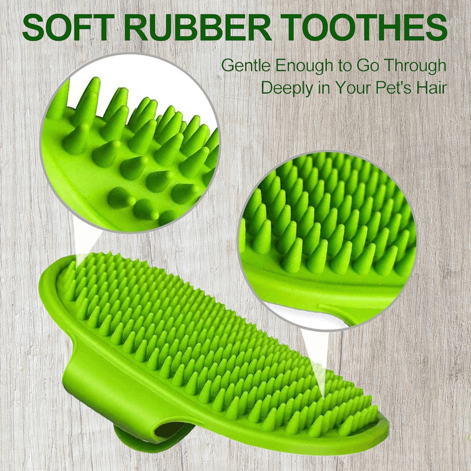 Pet Hair Remover Brush - Dog Grooming Mitt Pet Glove Brush | Cat Fur Hair Remover Deshedding Hand Massage Hair Care - Tophatter Daily Deals