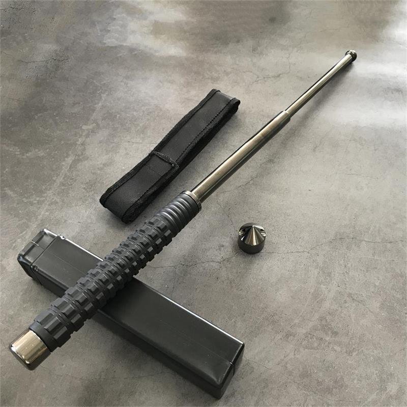 Self-defense three-section telescopic stick - Tophatter Daily Deals