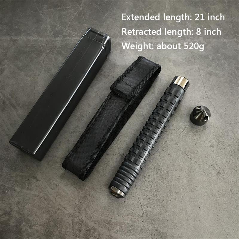 Self-defense three-section telescopic stick - Tophatter Daily Deals
