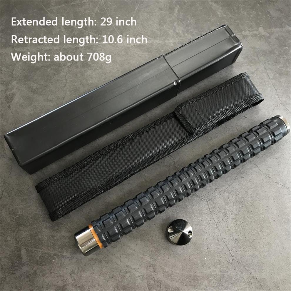 Self-defense three-section telescopic stick - Tophatter Daily Deals