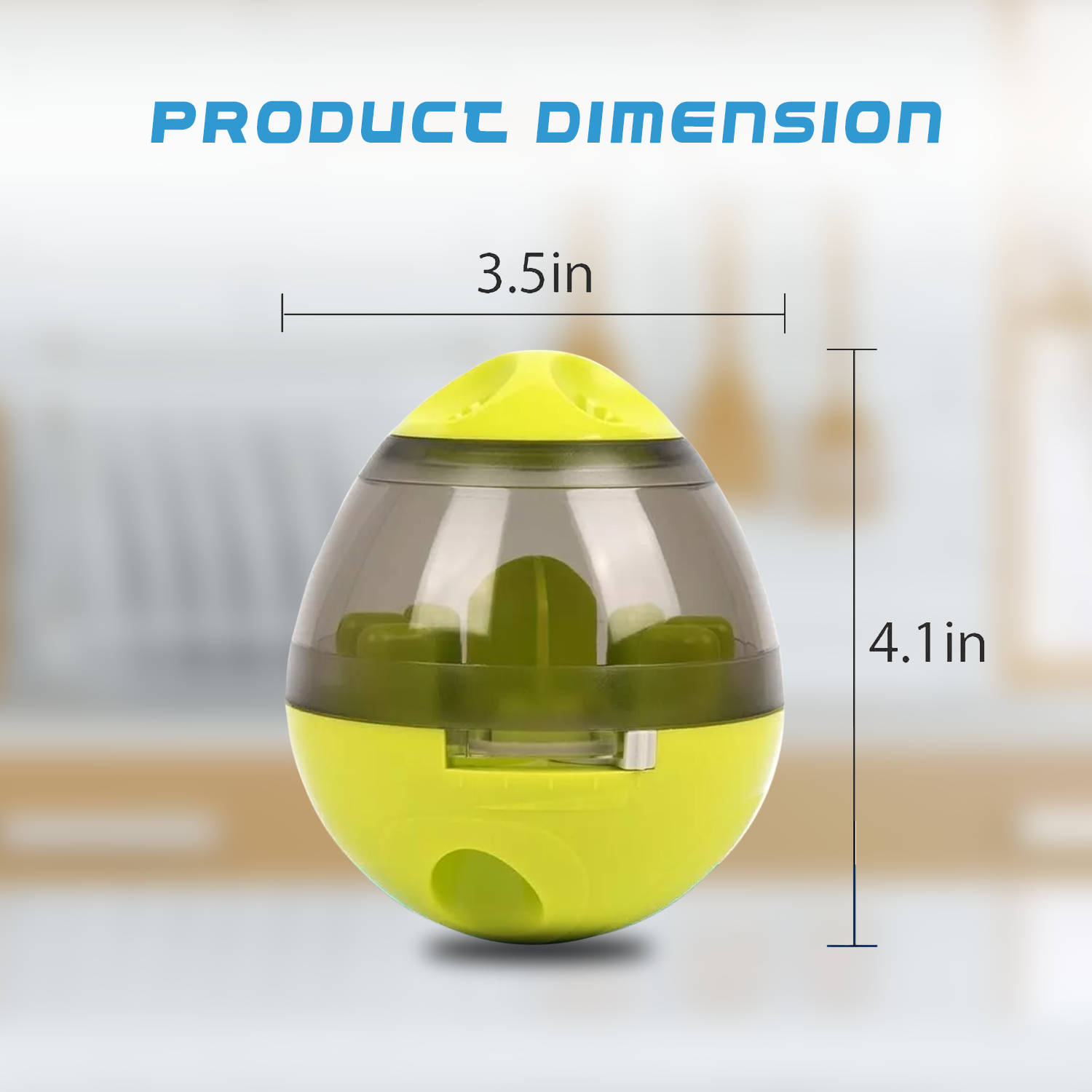 Automatic Dog Food Feeder - Pet Food Ball Interactive Toy Spill Treat Dispensing Bowl Feeder Breaker Cat pet - Tophatter Daily Deals