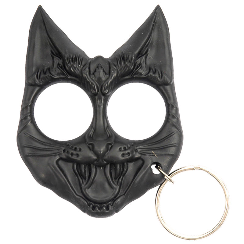 Wild Cat Self Defense Keychain - Black Collectible Weapons - Tophatter Daily Deals