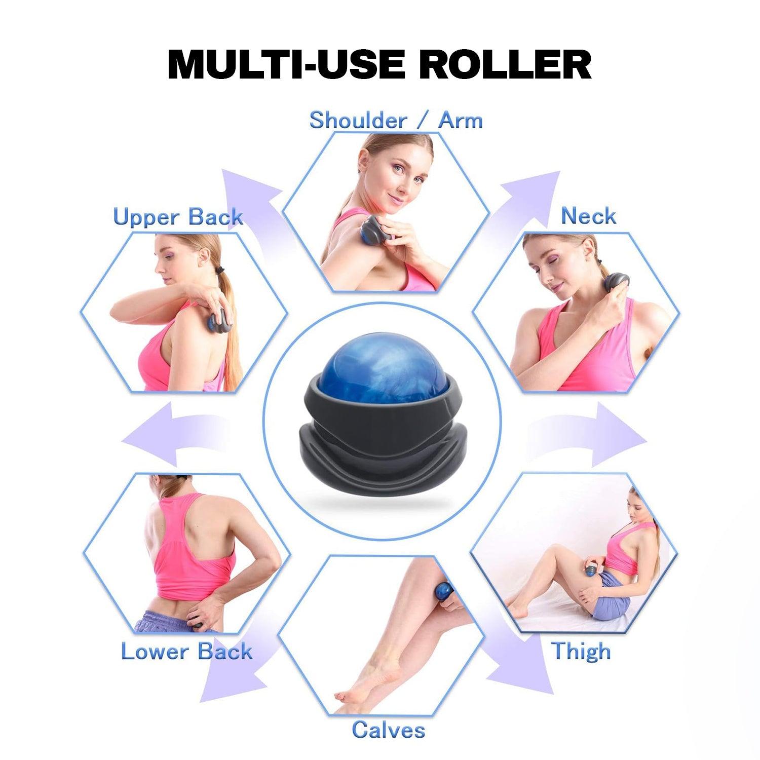 Massage Roller Ball - Self Massage Ball Reflexology Stress Relief Tension Release Relax Personal Care - Tophatter Daily Deals