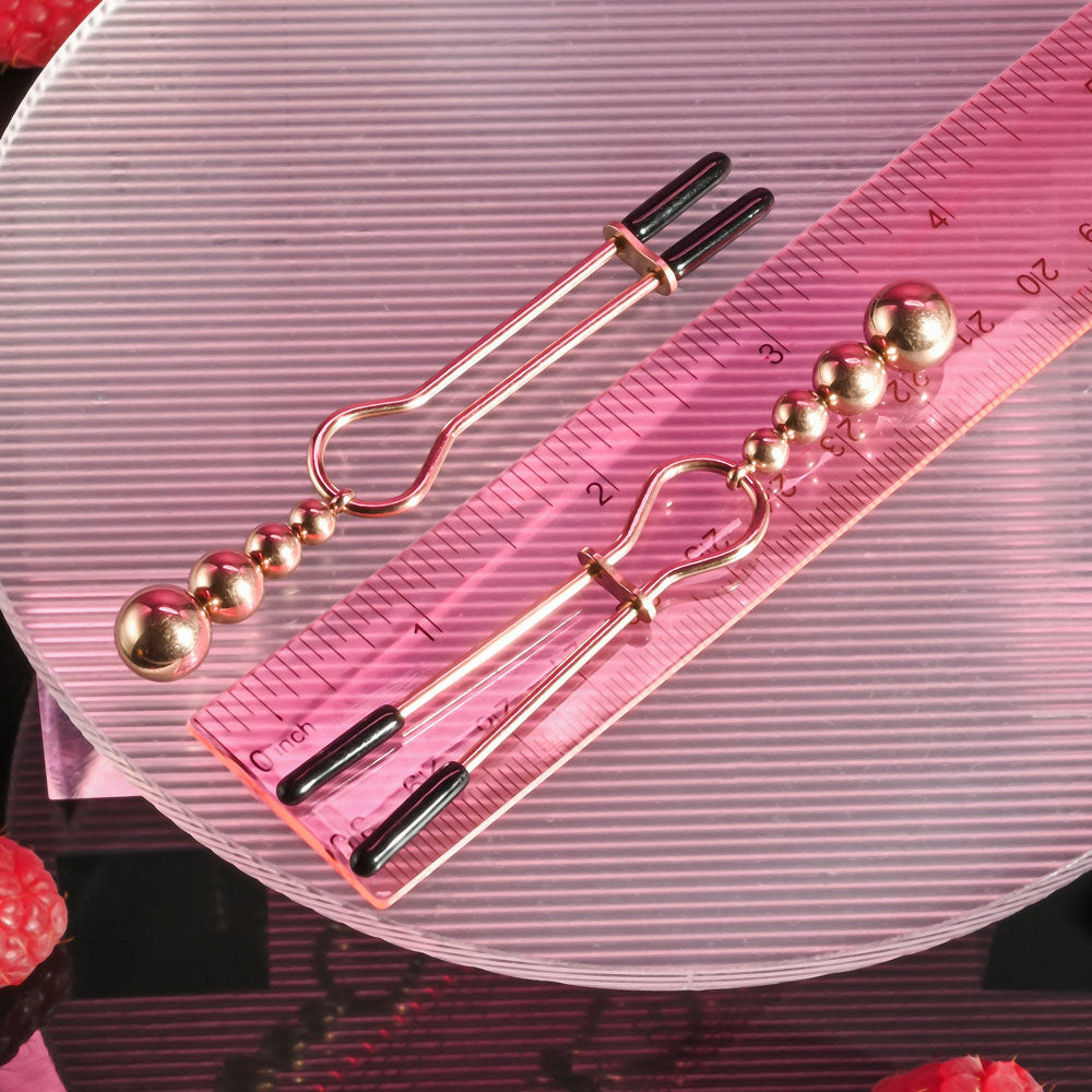 Selopa Beaded Nipple Clamps - Adjustable 5.7 Cm Size > Sex Toys > Nipple Clips - Tophatter Daily Deals