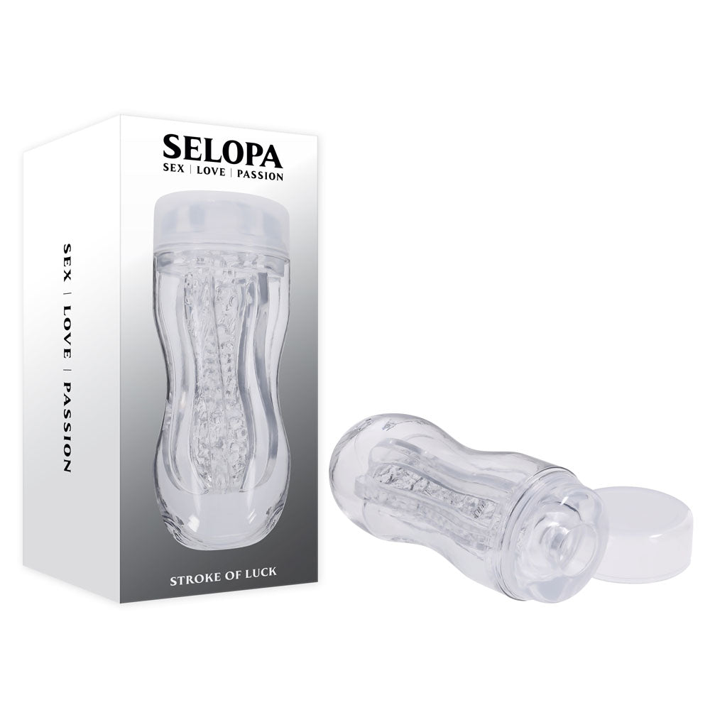 Selopa Stroke of Luck Stroker with Vibrating C-Ring > Sex Toys For Men > Masturbators > Vibrating - Tophatter Daily Deals