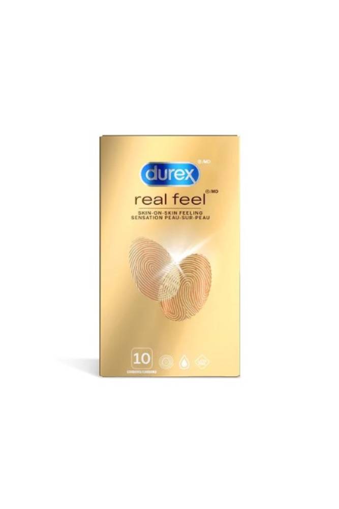 Durex - Real Feel - Non-Latex Condoms - 10 Pack - Tophatter Daily Deals