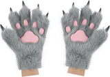 Set Di Guanti per Cosplay Con Orecchie Soffici, per Halloween, Natale, Carnevale, Feste - Tophatter Daily Deals