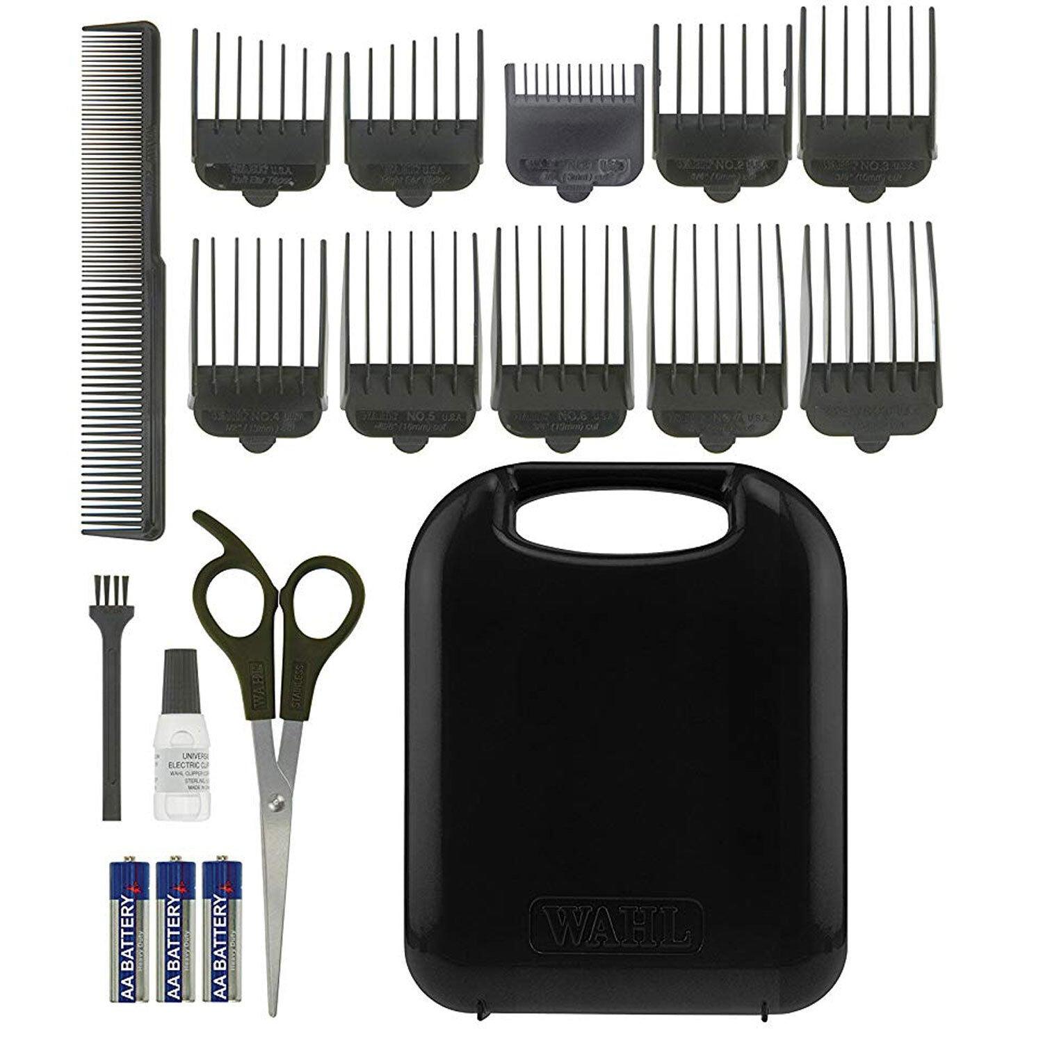 Hair Clipper Set - Complete Mains Hair Clipper Beard Trimmer Hair Cutting Machine Hair Care - Tophatter Daily Deals