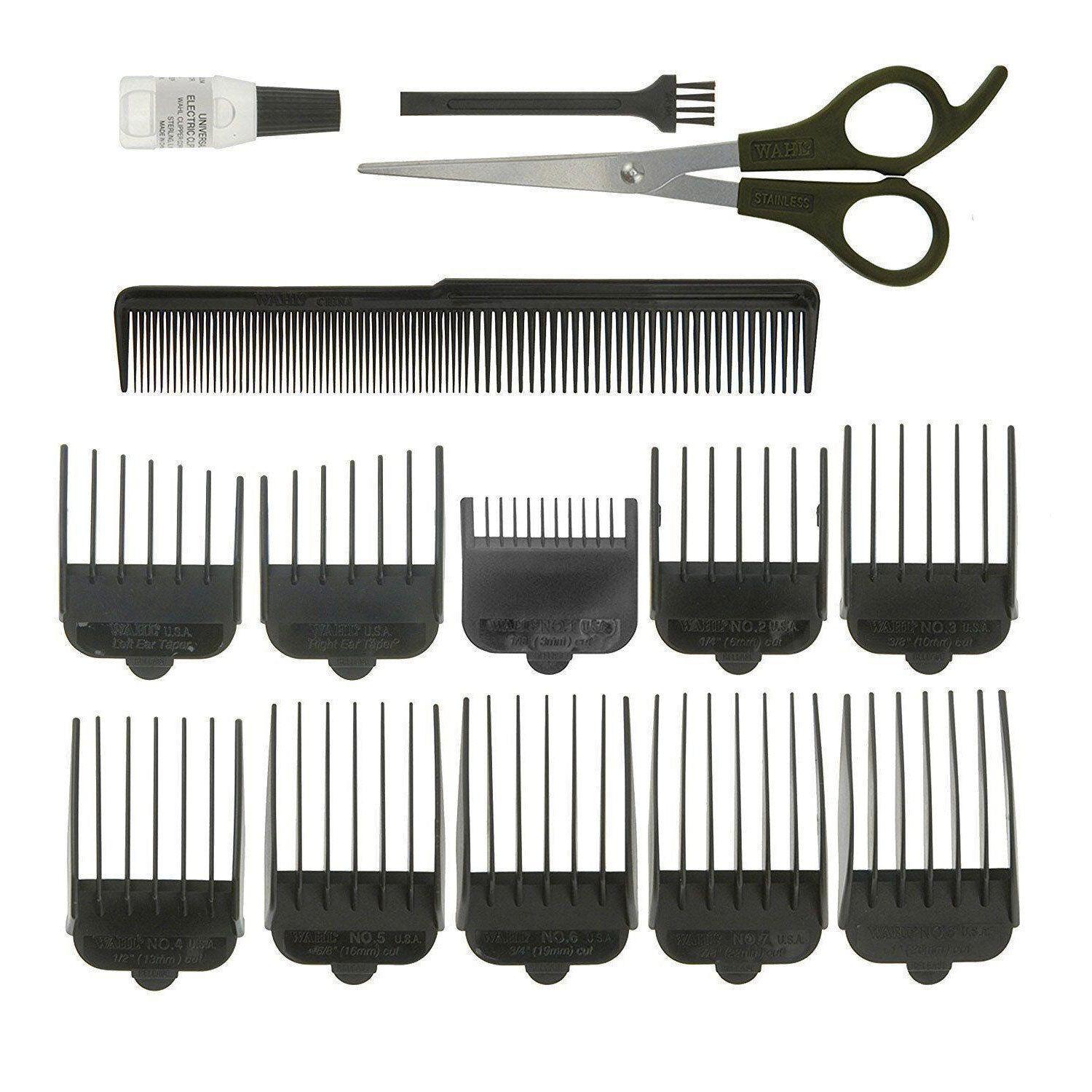 Hair Clipper Set - Complete Mains Hair Clipper Beard Trimmer Hair Cutting Machine Hair Care - Tophatter Daily Deals