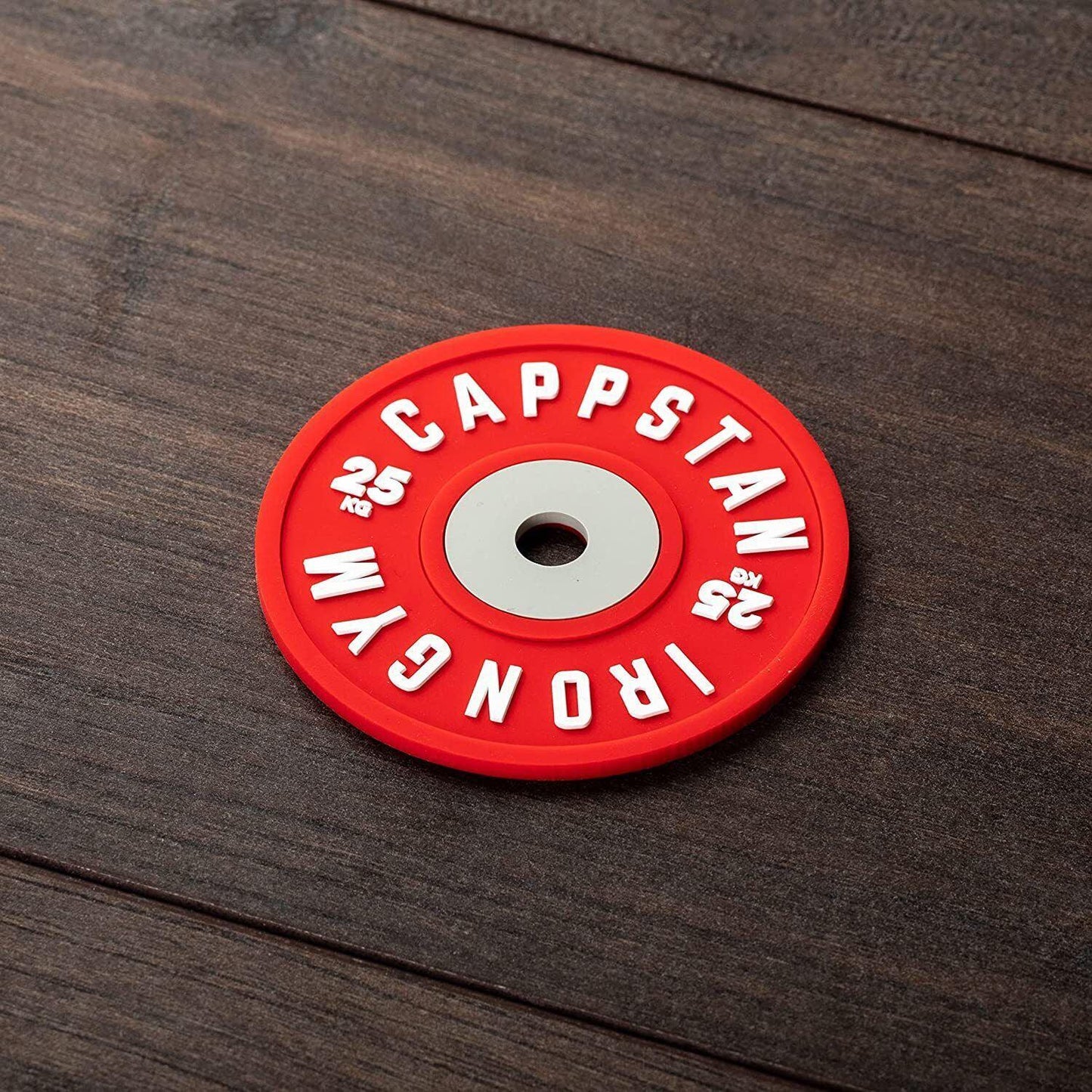 Barbell Coasters - Set of 4 Gym Weight Coasters for Glasses & Bowls | Barbell Weights Set Coasters | Gym Gifts for Men & Women 1X 25 KG Dumbbells & Barbells - Tophatter Daily Deals