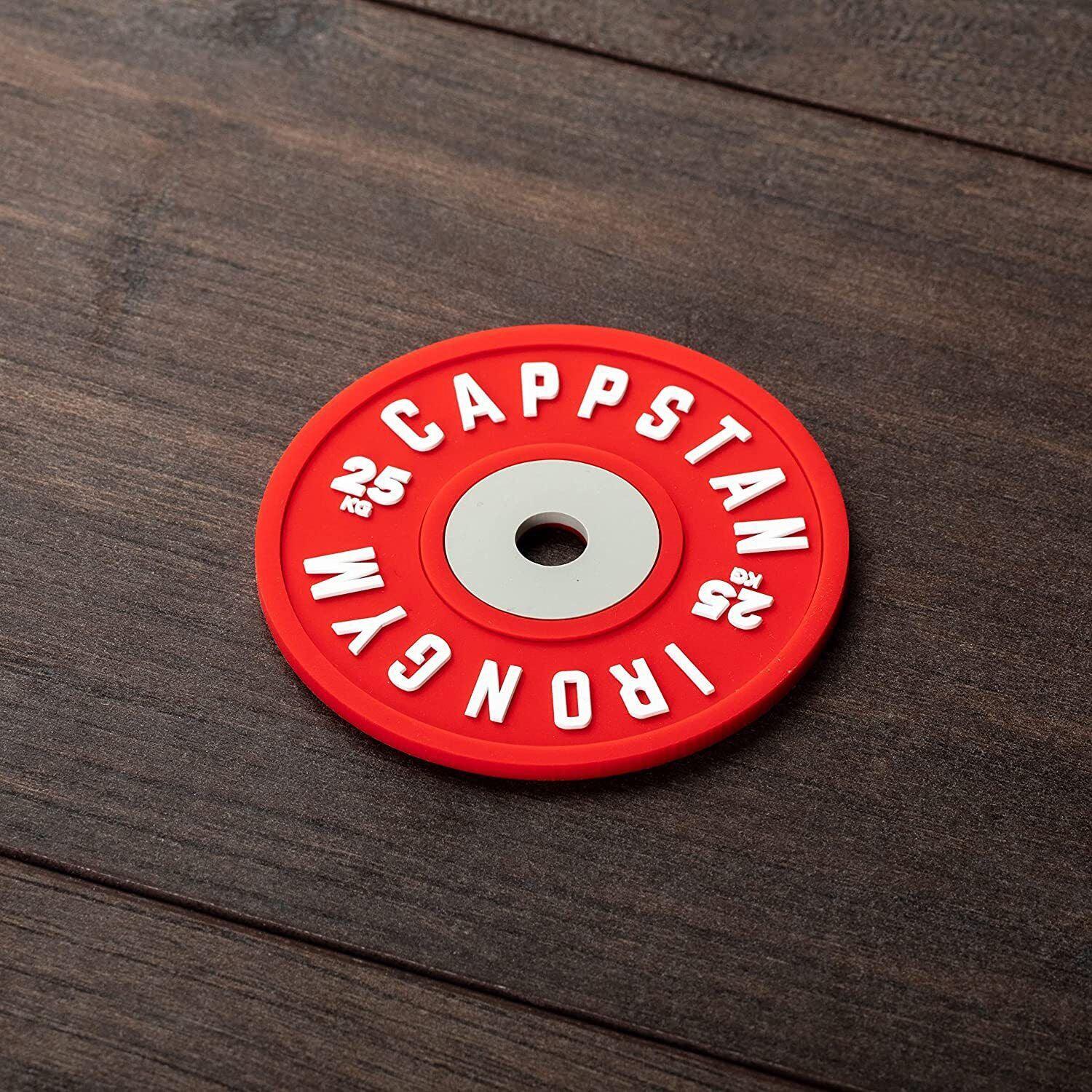 Barbell Coasters - Set of 4 Gym Weight Coasters for Glasses & Bowls | Barbell Weights Set Coasters | Gym Gifts for Men & Women 1X 25 KG Dumbbells & Barbells - Tophatter Daily Deals