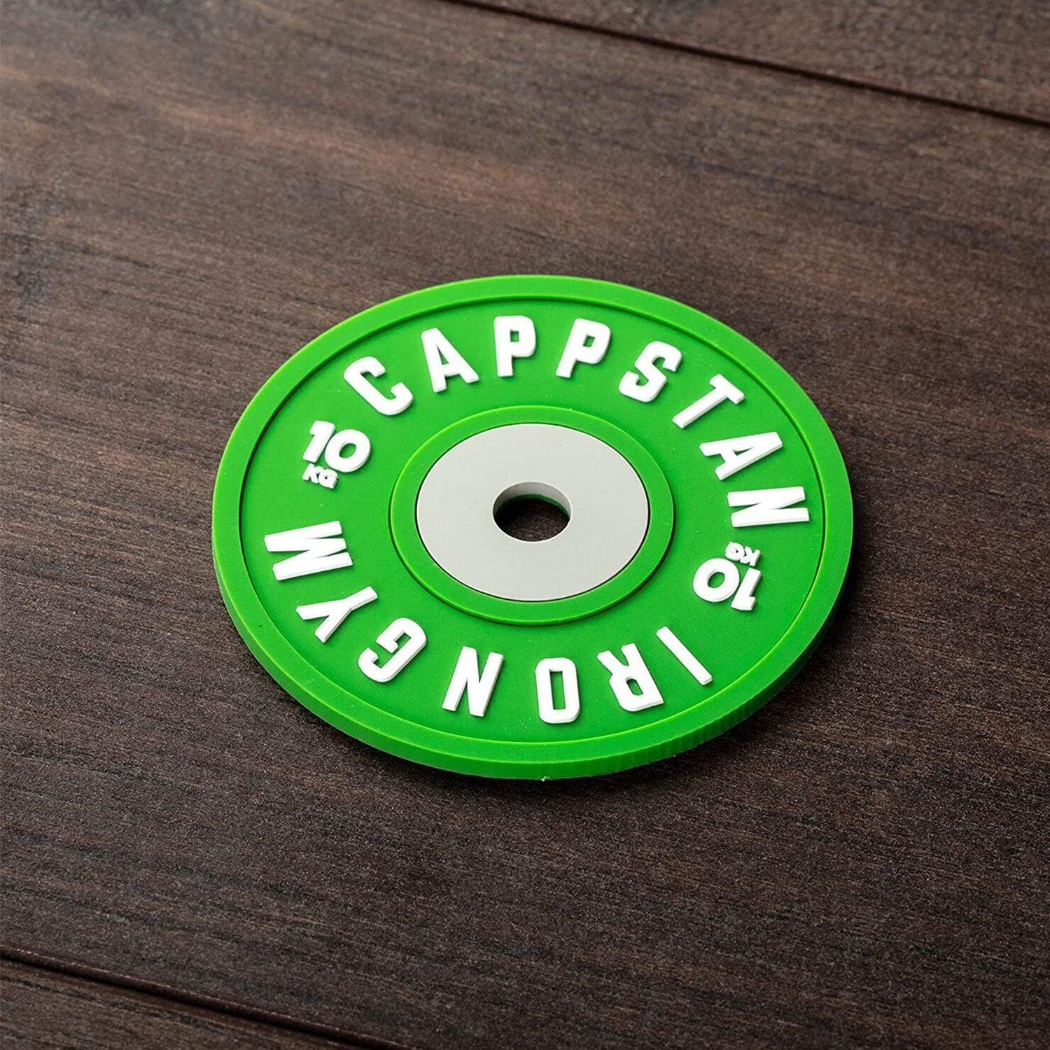 Barbell Coasters - Set of 4 Gym Weight Coasters for Glasses & Bowls | Barbell Weights Set Coasters | Gym Gifts for Men & Women 1X 10 KG Dumbbells & Barbells - Tophatter Daily Deals