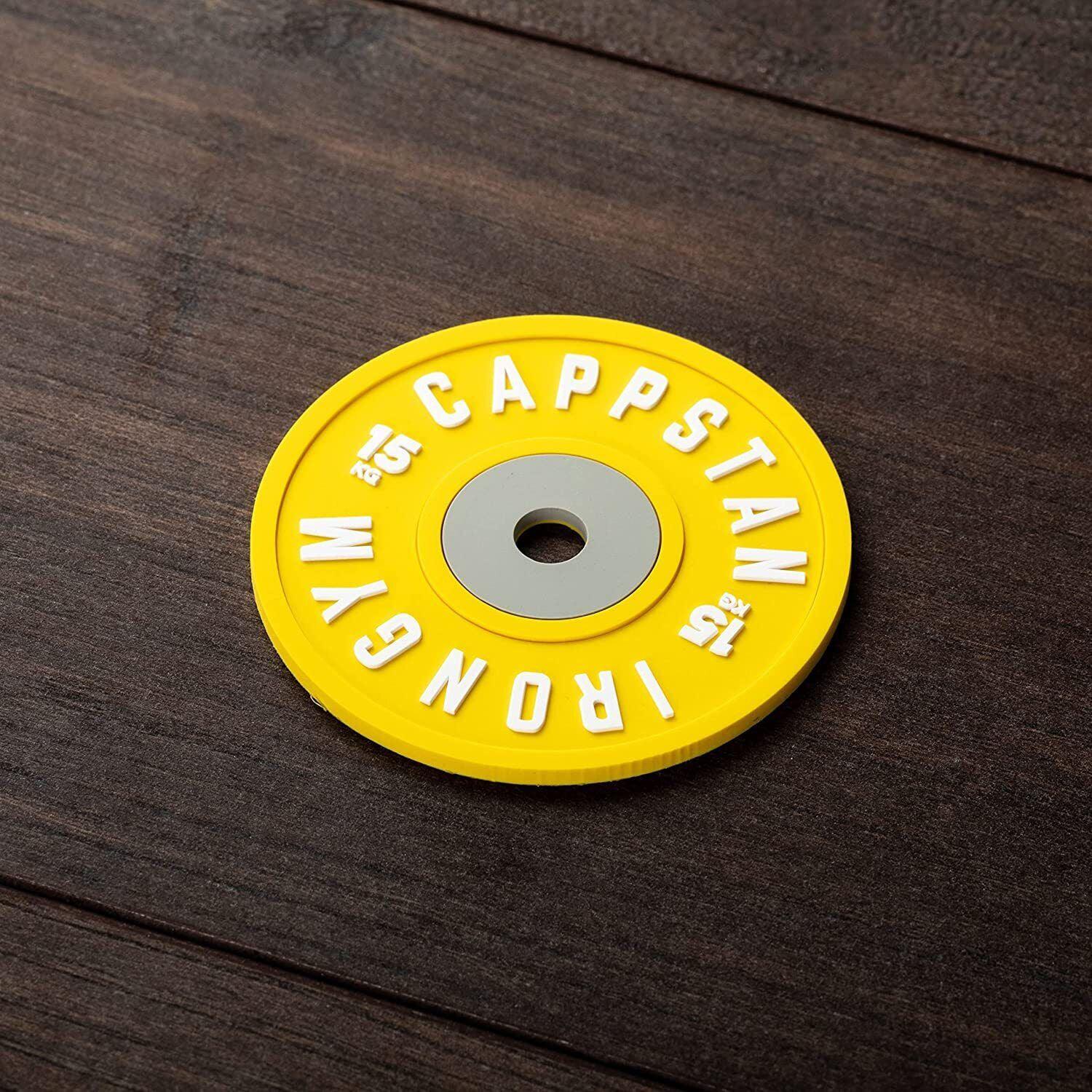 Barbell Coasters - Set of 4 Gym Weight Coasters for Glasses & Bowls | Barbell Weights Set Coasters | Gym Gifts for Men & Women 1X 15 KG Dumbbells & Barbells - Tophatter Daily Deals