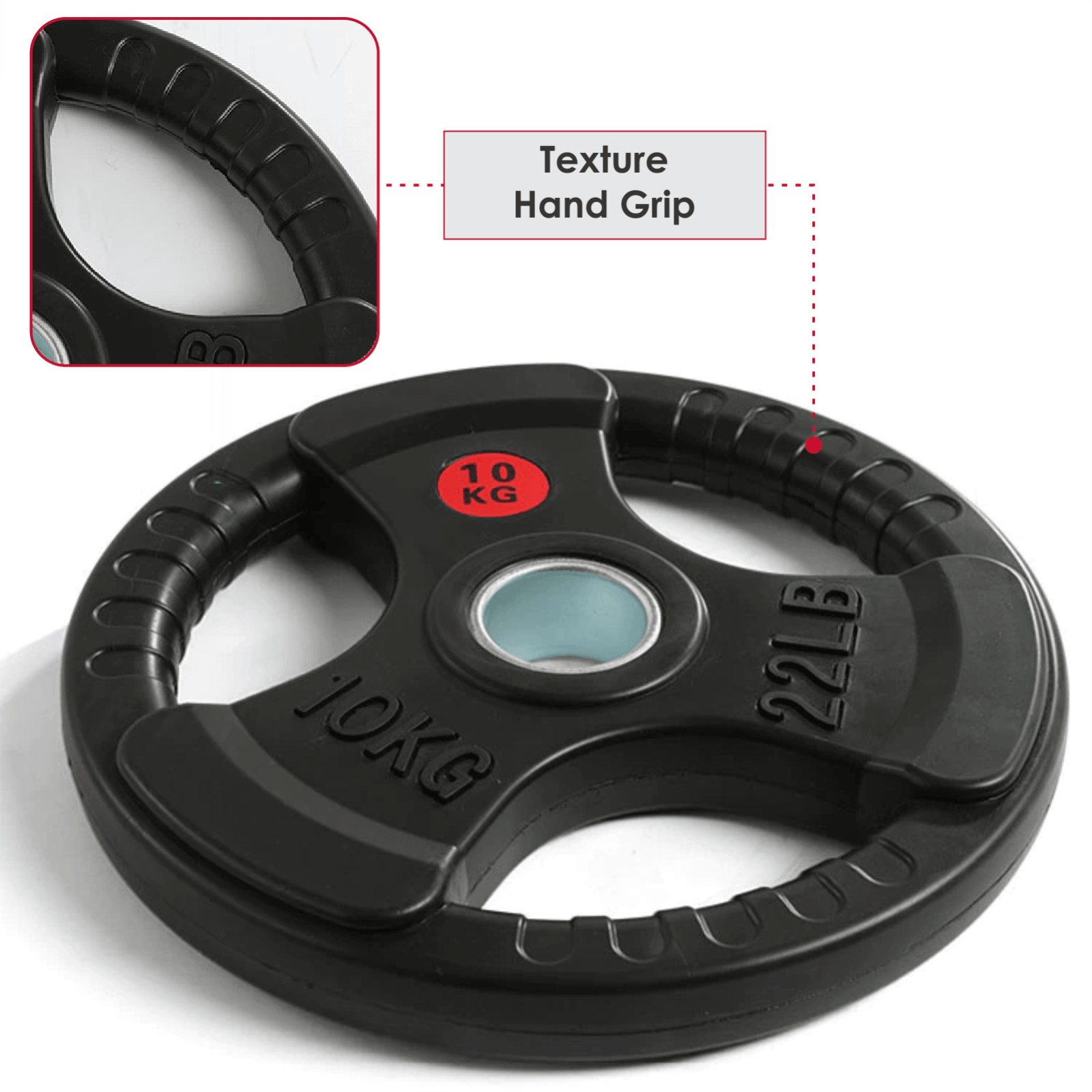 Weight Plates Set - Cast Iron 2" Hole Disc Dumbbell Olympic Barbell Weights Pair Exercise & Fitness - Tophatter Daily Deals