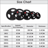 Weight Plates Set - Cast Iron 2" Hole Disc Dumbbell Olympic Barbell Weights Pair Exercise & Fitness - Tophatter Daily Deals