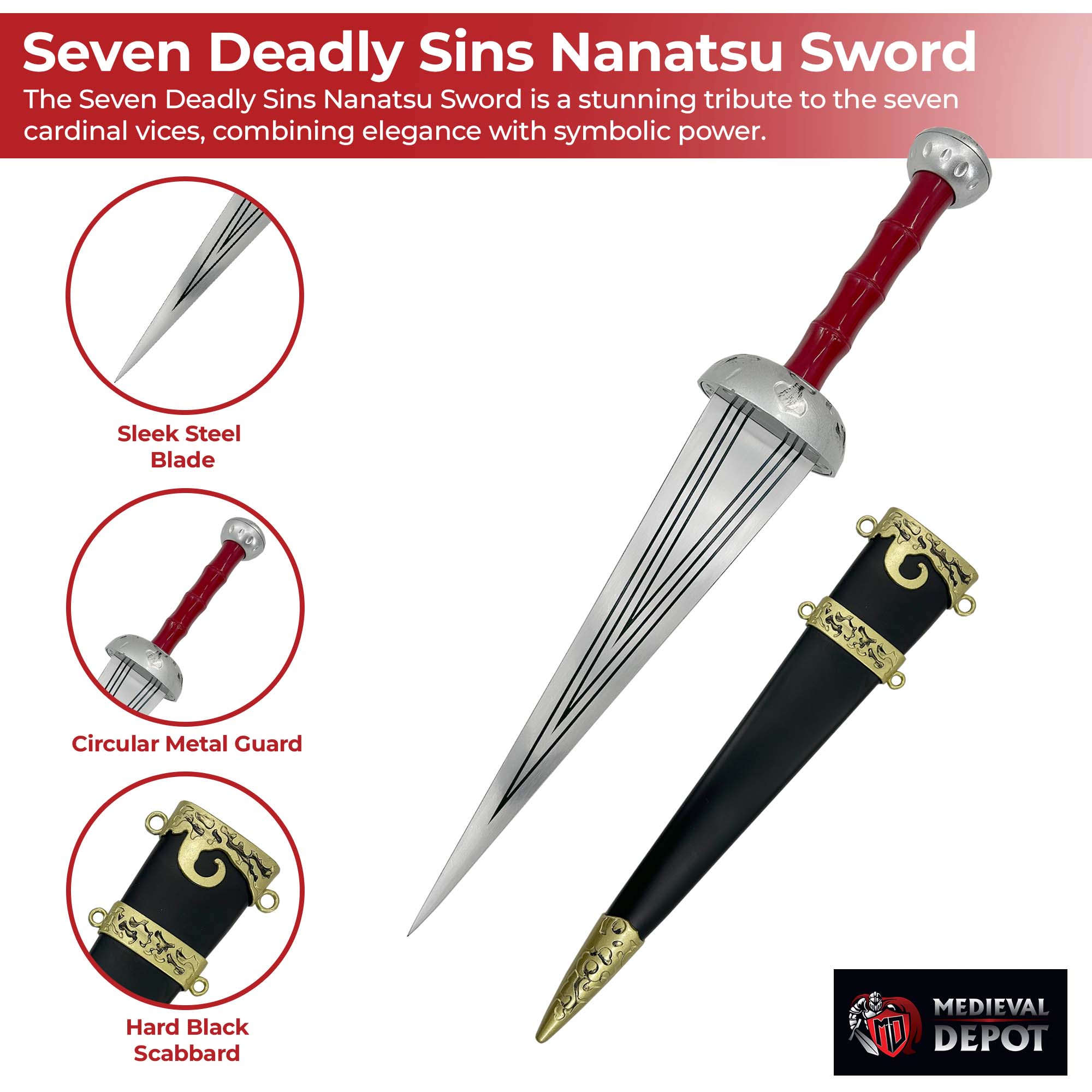 Seven Deadly Sins Nanatsu Sword Swords - Tophatter Daily Deals