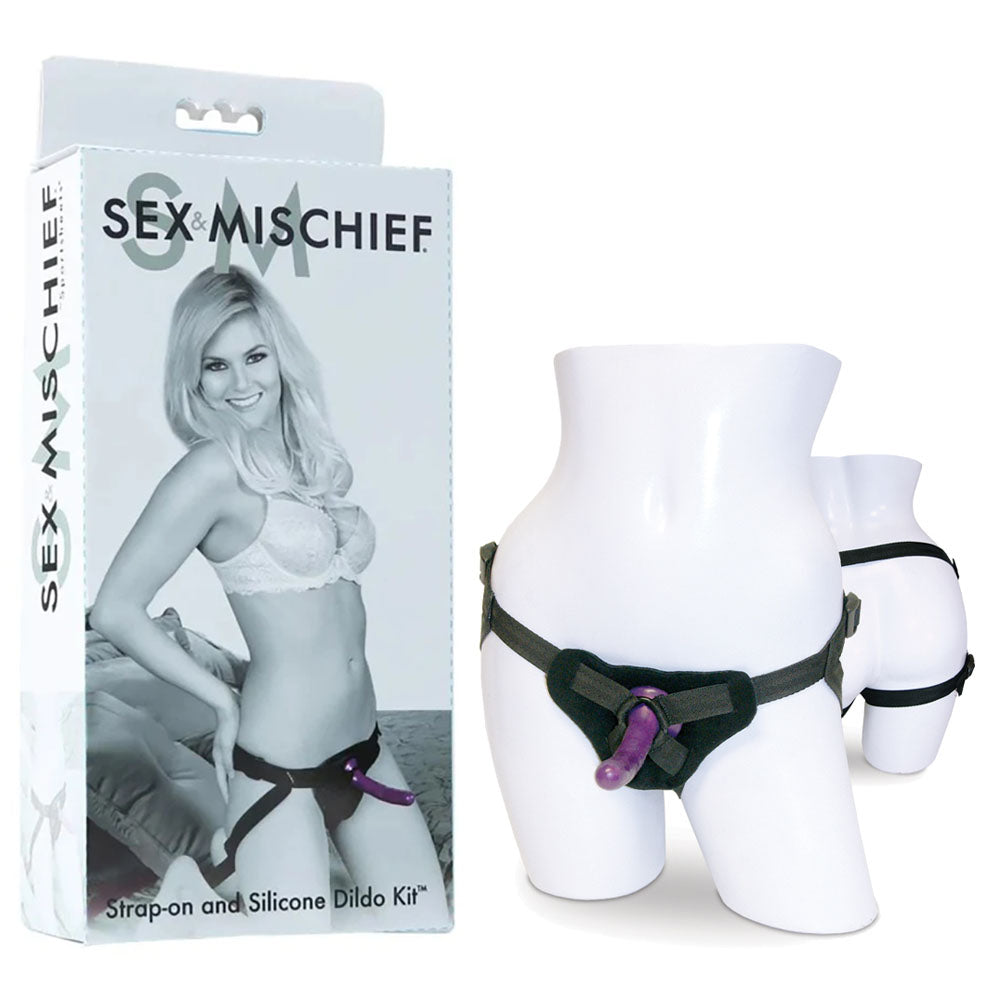 Sex and Mischief Strap-On Silicone Dildo Kit > Dildos > Strap On Harnesses - Tophatter Daily Deals
