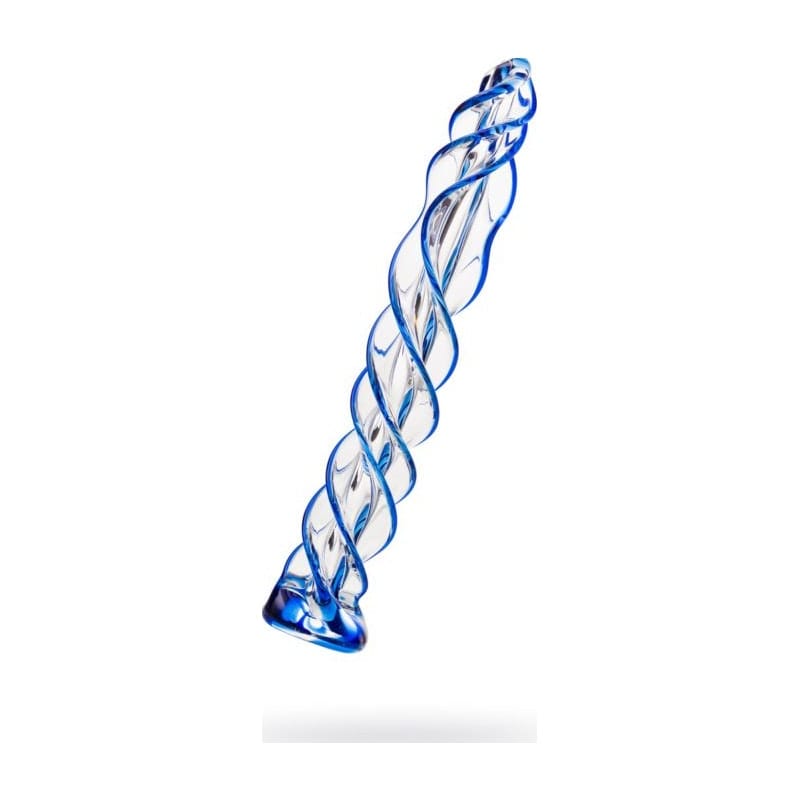 Sexus Glass Dildo Blue Helix 18.7 Centimeters > Glass > Dildos - Tophatter Daily Deals