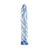 Sexus Glass Dildo Blue Helix 18.7 Centimeters > Glass > Dildos - Tophatter Daily Deals