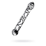 Sexus Glass Dildo Duo Black Swirl 20.5cm Intimate Pleasure Toy > Glass > Dildos - Tophatter Daily Deals