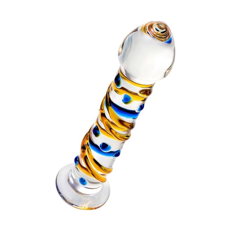 Sexus Glass Dildo Yellow 17.2 Centimeters Body Safe > Glass > Dildos - Tophatter Daily Deals
