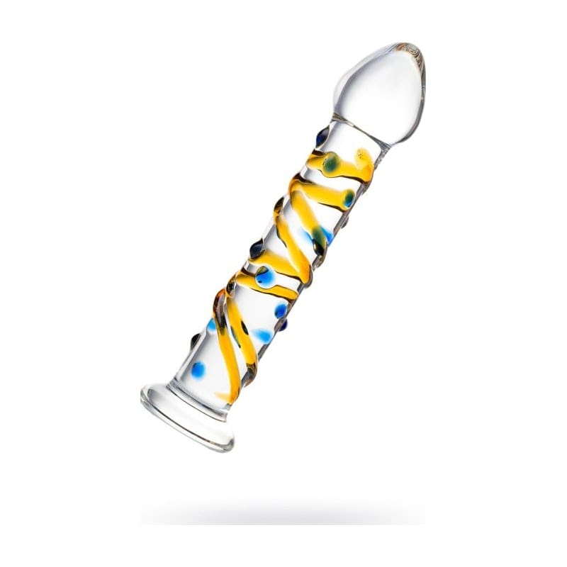 Sexus Glass Dildo Yellow 17.2 Centimeters Body Safe > Glass > Dildos - Tophatter Daily Deals