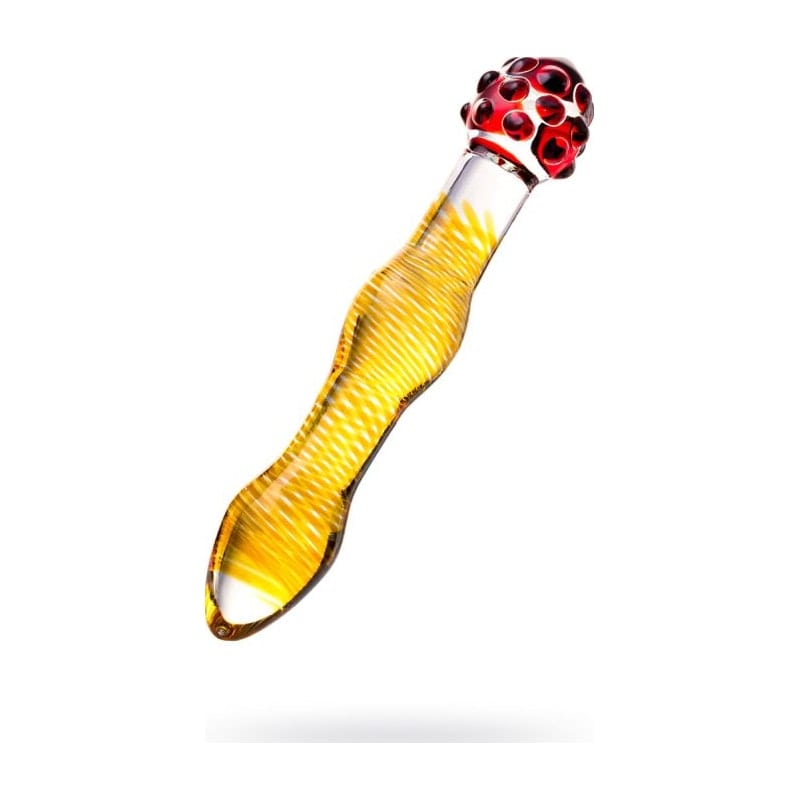 Sexus Glass Dildo Yellow and Red 20.5 Centimeters Artistic Design > Glass > Dildos - Tophatter Daily Deals