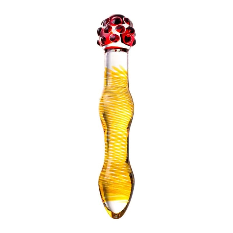 Sexus Glass Dildo Yellow and Red 20.5 Centimeters Artistic Design > Glass > Dildos - Tophatter Daily Deals