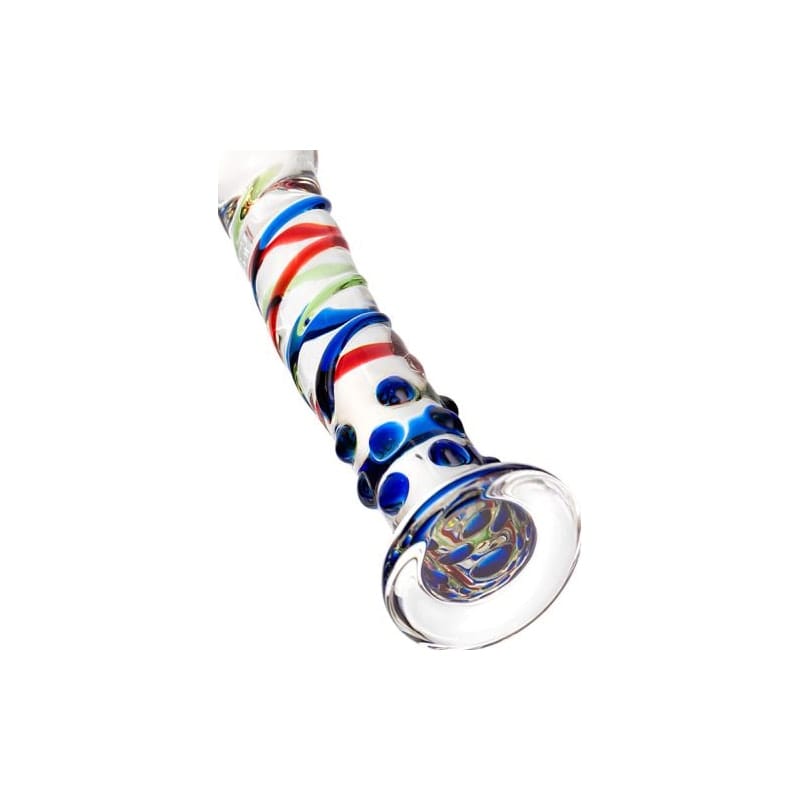 Sexus Glass Dildo with Blue Tip 18cm > Glass > Dildos - Tophatter Daily Deals