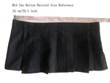 Sexy Adjustable Mini Skirt Black A-Line Pleated Skirt Low Rise Waist Ruffled Skirt Micro Mini Skirt Women's Club Wear Outfits - Tophatter Daily Deals